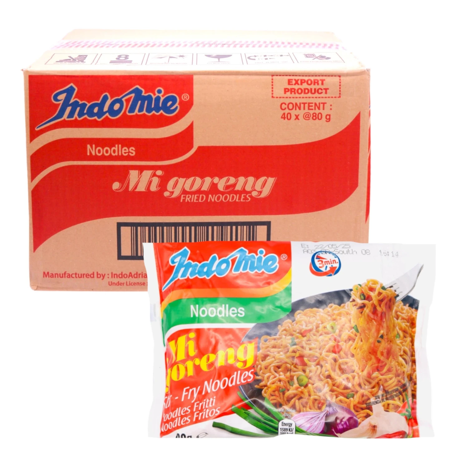 Box Of Indomie Instant Noodles Mi Goreng Fried Noodles (80g*40Pcs) 1 Box Of Indomie Instant Noodles Mi Goreng Fried Noodles (80g*40Pcs)