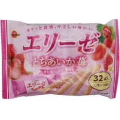 Bourbon Elise Wafer Biscuit With Strawberry Flavoured Filling 116g