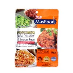 Masfood Sambal Chilli Shrimp All Purpose Paste 180g (Sambal Udang Sebarguna)
