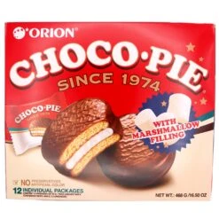 Orion Choco Pie With Marshmallow Filling (39g*12Pcs) 468g