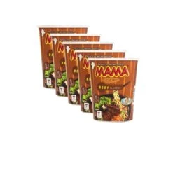 BUNDLE 5 Pack MAMA Oriental Style Instant Noodles Beef Flavour 70g